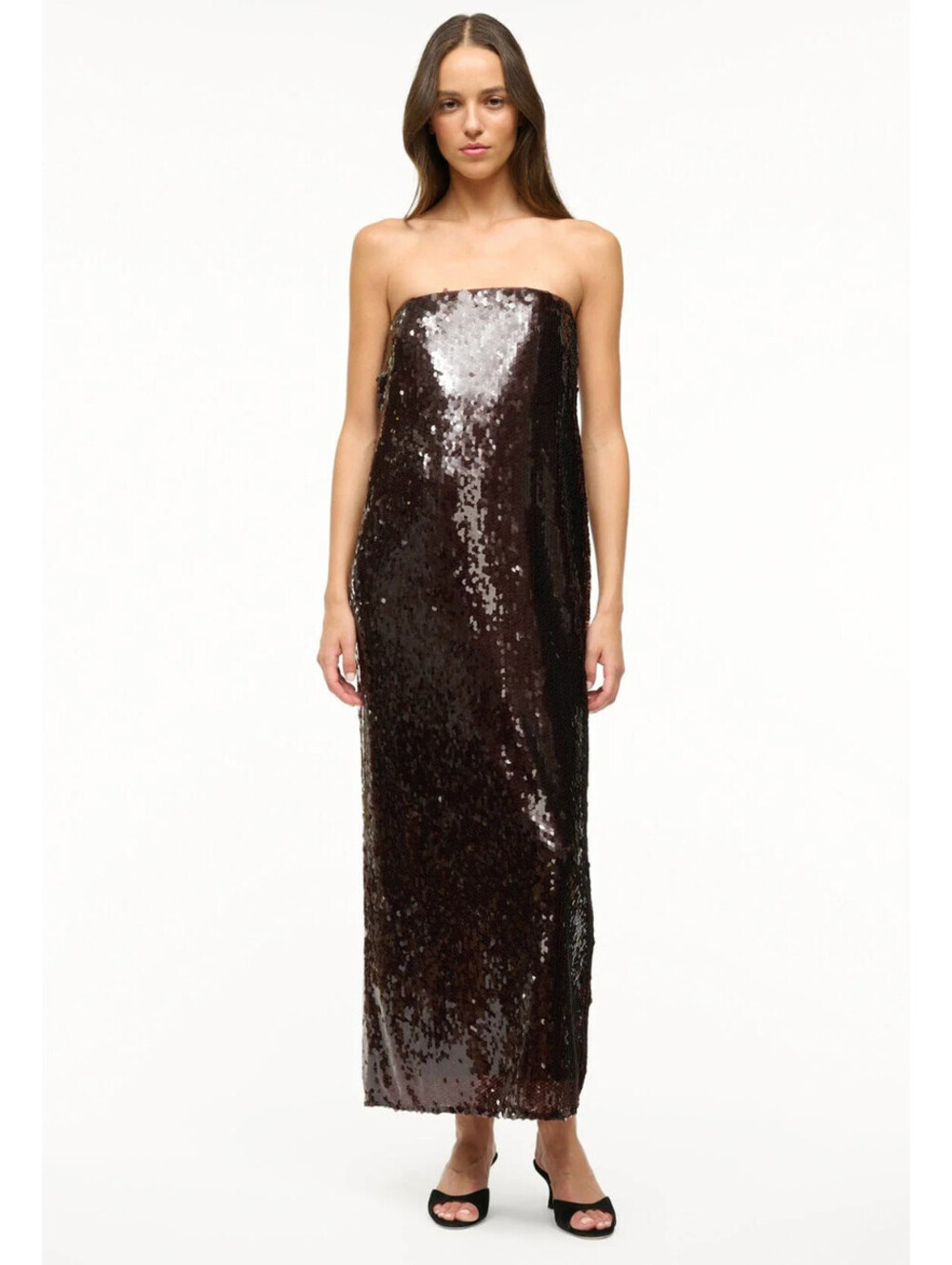 NWT $700 STAUD Casey Beaded Sequin Designer Dress Cocktail 0/XS